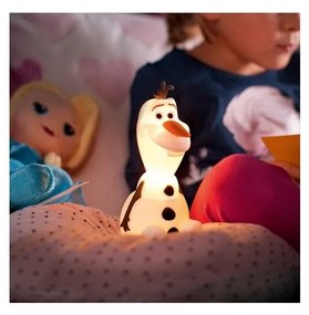 Philips 71768/08/16 -LED Детска лампа DISNEY FROZEN OLAF LED/0,3W/2xAAA снежен човек