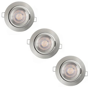 Ledvance - Комплект 3x димируеми вградени LED осветителни тела SIMPLE LED/4,9W/230V