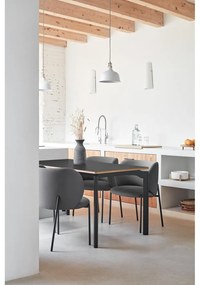 Тъмносиви тапицирани трапезни столове в комплект 2 бр. Mogi – Teulat