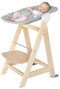 Стол за хранене в светлозелен и естествен цвят Style Born Up 2in1 – Roba