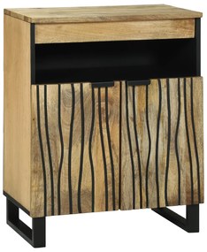 Sonata H Страничен шкаф 60x33.5x75 см от масивна мангова дървесина