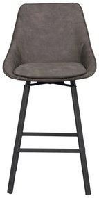 Сиви бар столове в комплект от 2 бр. (височина на седалката 65 cm) Alison – Rowico
