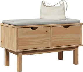 4013462 vidaXL Пейка за антре OTTA, 80x40x45 см, борово дърво масив