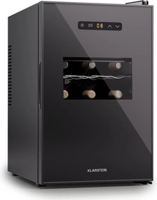 Klarstein Silent Vino 15 Uno Охладител за вино, 39 л / 15 бутилки, 5-18 °C Сензорен