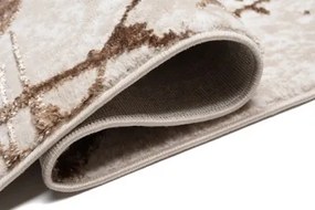 Стилен интериорен килим бежово-кафяв Ширина: 120 см | Дължина: 170 см