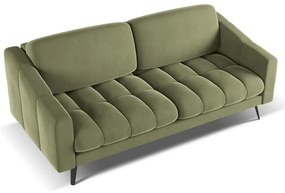 Зелен кадифен диван 202 cm Nalu – Makamii