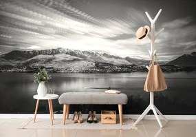 Фототапет – Вечерно черно-бяло езеро