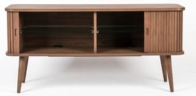 Кафяв скрин с чекмеджета и плъзгащи се врати Barbier - Zuiver