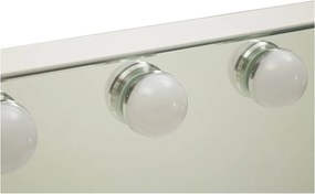 Стенно огледало със светлина и рафт 55x43 cm Hollywood – Mauro Ferretti