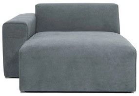 Сив модулен диван от рипсено кадифе (ляв ъгъл) Sting – Scandic