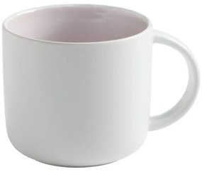 Бяла порцеланова чаша с розов интериор Maxwell &amp; Williams Tint, 440 ml - Maxwell &amp; Williams