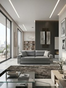 Диван "Fenia" Двуместен-145ш 90д см.-Светло сиво