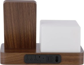 Дигитална/настолна аларма с безжично зарядно Retro LED Night Light – Karlsson