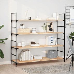 3279413 vidaXL Плаващ рафт 3 бр 160x40x2 см необработено дърво акация масив