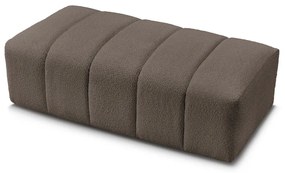 Кафява табуретка от прежда с примки от букле Annecy – Bobochic Paris