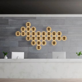 Стенна лампа в бронзов цвят ø 20 cm Fungal – Opviq lights