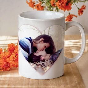 Чаша със снимка сърчица