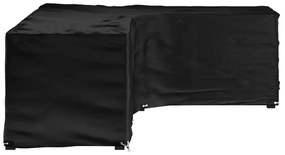 319324 vidaXL Покривало за ъглови градински мебели 18 капси 285x220x80 см