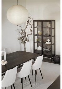 Кафява витрина от декор от дъб с плъзгащи се врати 100x203 cm Hazelton – Rowico