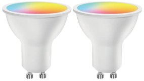 КОМПЛЕКТ 2x димируема LED RGBW крушка MESH Smart GU10/6,5W/230V 2700-6500K - Aigostar