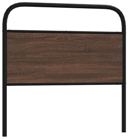 4100336 vidaXL Резервна табла за легло, кафяв дъб, 100 см, стомана и инженерно дърво