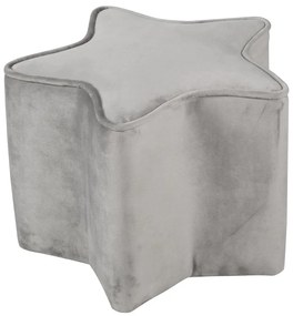 Светлосиво кадифено бебешко пуфче Lil Sofa - Roba