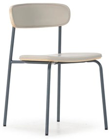 Бежови тапицирани трапезни столове в комплект за подреждане 2 бр. Saula – Marckeric