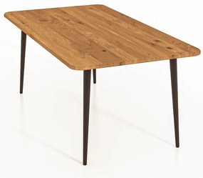 Масичка за кафе от дъбова дървесина в естествен цвят 90x90 cm Kula - The Beds