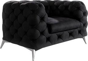 Черно кадифено кресло Chelsea – Ropez