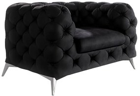 Черно кадифено кресло Chelsea – Ropez