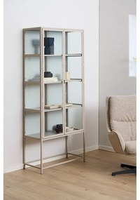 Сива витрина 77x186x35 cm Seaford – Actona