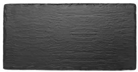 Kulsan - Меламиново плато правоъгълно 16,2x32,5xh1см GN1/3 BLACK SLATE EFFECT-(47013.BL)