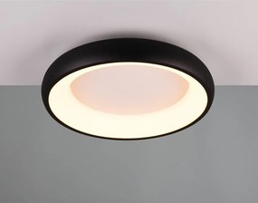 Черно LED затъмняващо се осветително тяло за таван Cardona – Trio