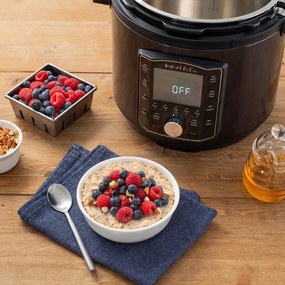 Разопакован: Мултикукър Instant Pot PRO 6 112016701, 1200W, 5.7 л, 28 програми, 11 Системи за безопасност, Черен