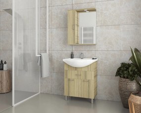 Огледало с ляво cabinet Drop Ritmo 65-Oak