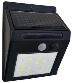 LED соларен стенен фенер с сензор LED/3W/3,7V 1200 mAh IP44