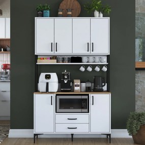 Многофункционален шкаф JE169, цвят Бял Орех