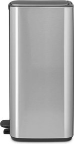 Кош за боклук Brabantia Bo Pedal 1010144, 30 л, Леко затваряне, Противоплъзгаща основа, Устойчив на пръстови отпечатъци, Инокс/Мат