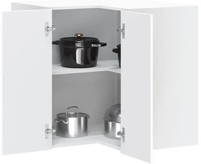 854097 vidaXL Кухненски стенен ъглов шкаф Porto, бял, инженерно дърво