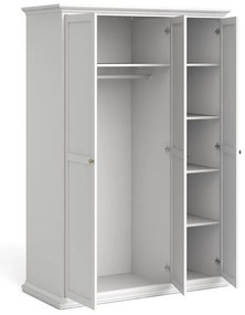 Бял гардероб 139x201 cm Paris – Tvilum