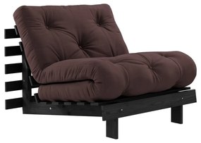 Тъмнокафяво кресло Roots Black Night – Karup Design