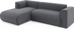 Тъмносив ъглов диван (ляв ъгъл) Merid – Ropez