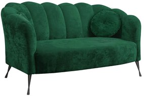 Диван Adria двуместен-Зелено - черно