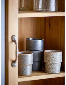 Кафяви глинени чаши в комплект от 4 бр. за еспресо 150 ml Ewan – Bloomingville