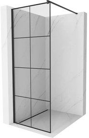 Mexen Kioto душова стена Walk-in 80 x 200 см, черен дизайн 8 мм, черна - 800-080-101-70-77