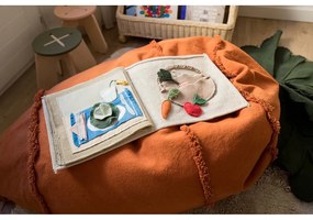 Зелен/оранжев детски пуф Cathy the Carrot – Lorena Canals