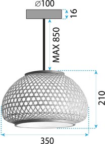 Плафон Bamboo APP1648-1CP