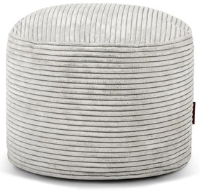 Кремав пуф от рипсено кадифе Mini – SLOWDOWN