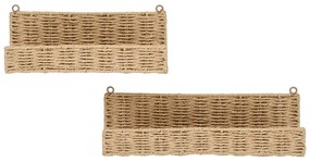 Стенни рафтове в комплект 2 бр. в естествен цвят 10 cm Treviso – House Nordic