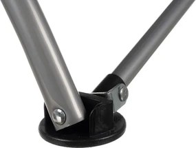 Туристически сгъваем стол с капацитет 100 кг - сив